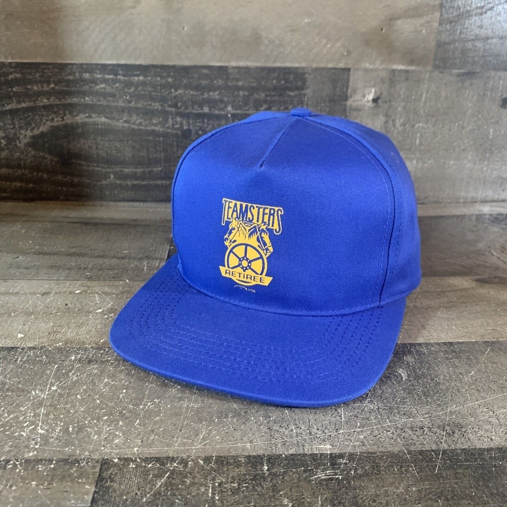 Vtg Retired Teamster Snapback Trucker Style Hat Cap *509